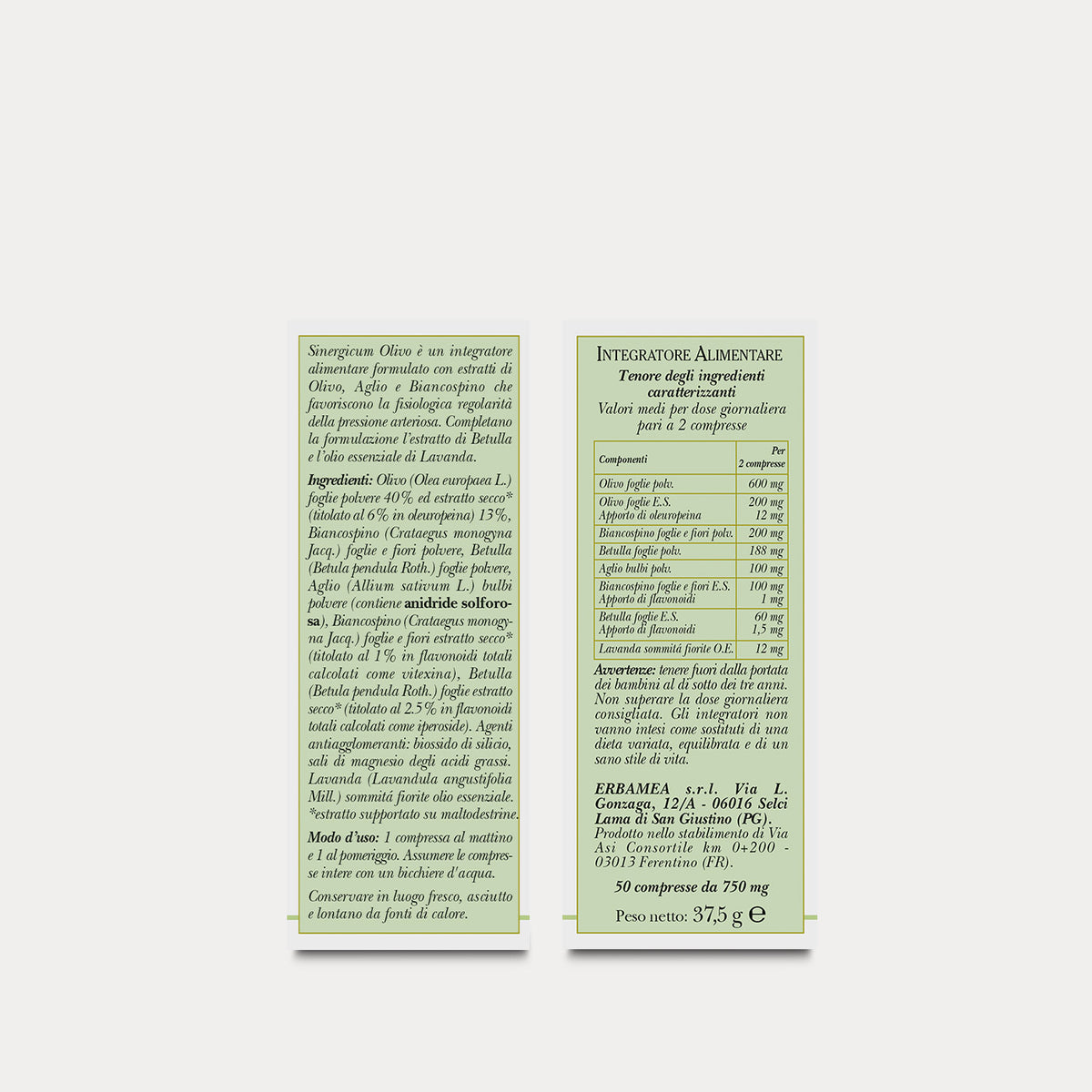 Sinergicum Olivo compresse