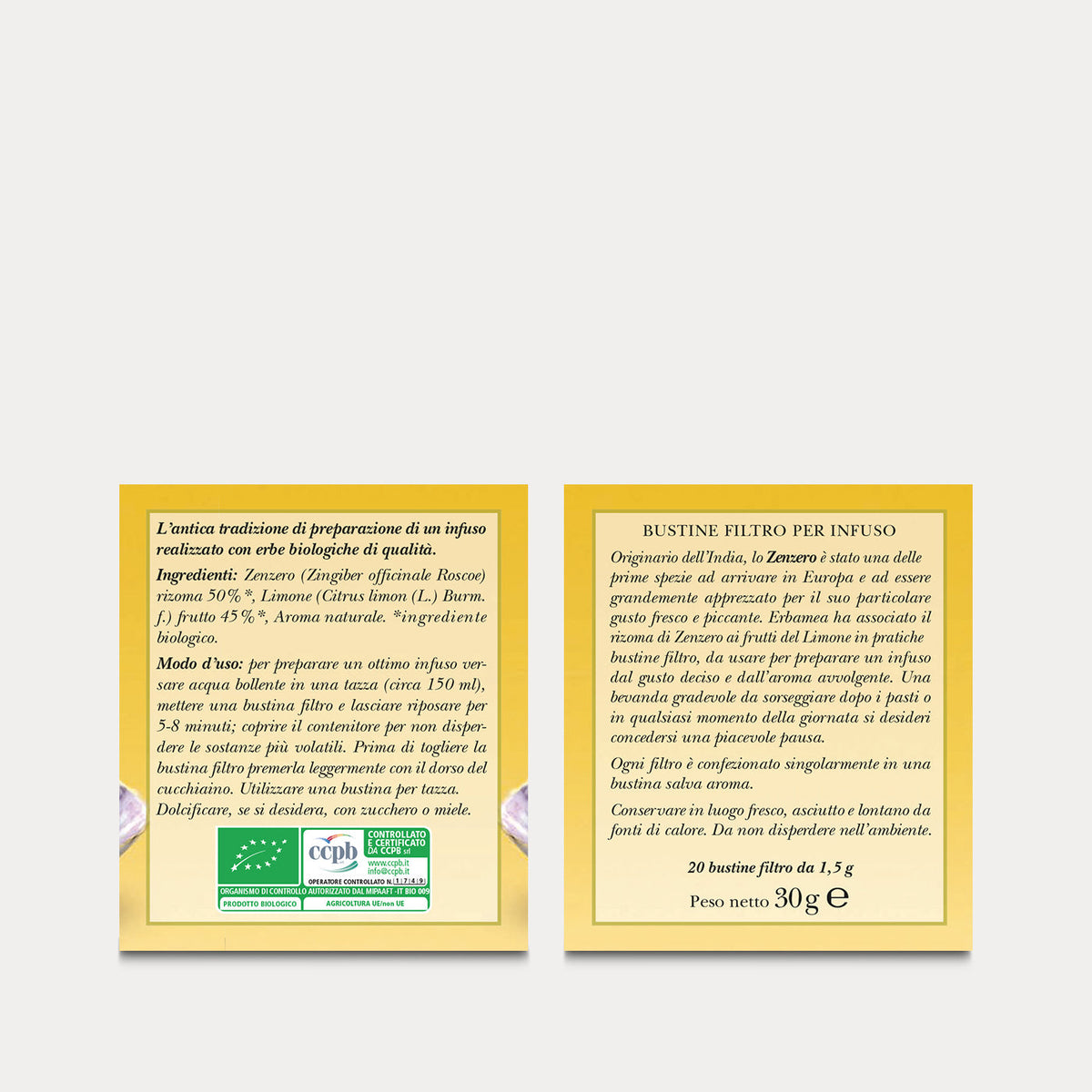 Infuso Zenzero e Limone