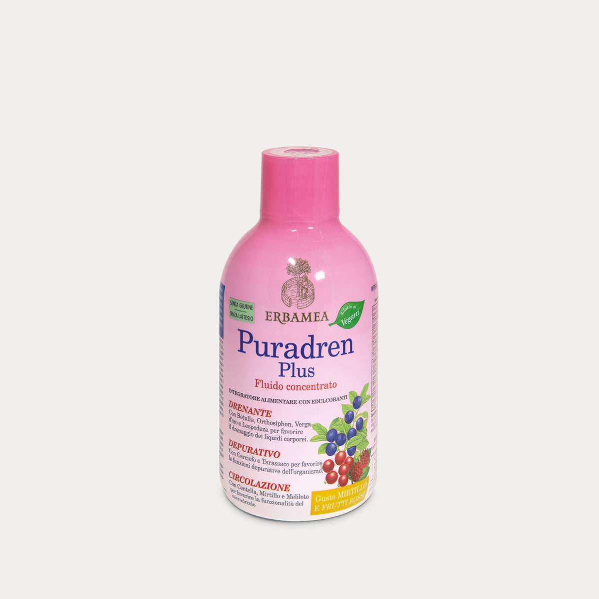Puradren Plus Fluido Concentrato gusto Mirtillo e Frutti Rossi