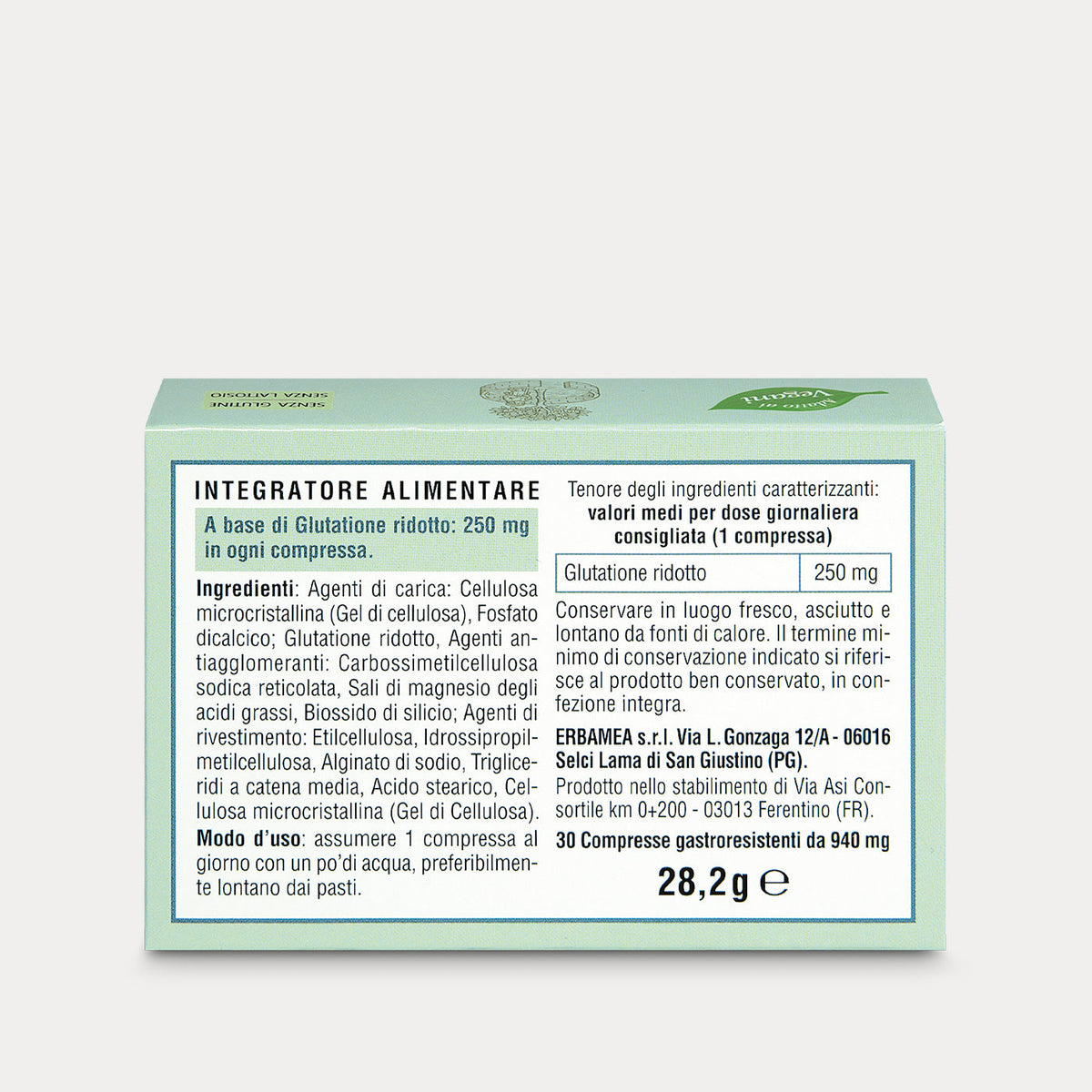 Integratore Glutatione 30 compresse – Erbamea